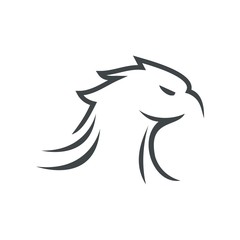 logo eagle animals symbol vector