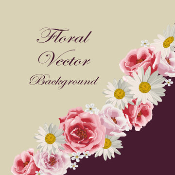 Floral vector background.