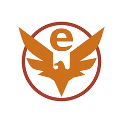 logo eagle animals symbol vector