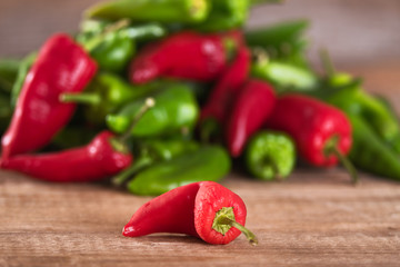 Hot chili peppers.