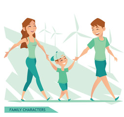 FAMILY CHARACTERS design