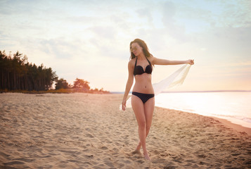 Full length image of attractive woman © gpointstudio