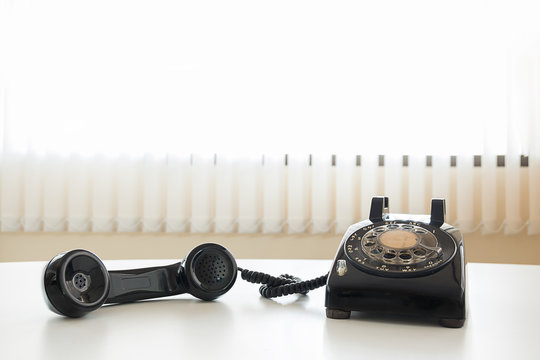 old retro telephone