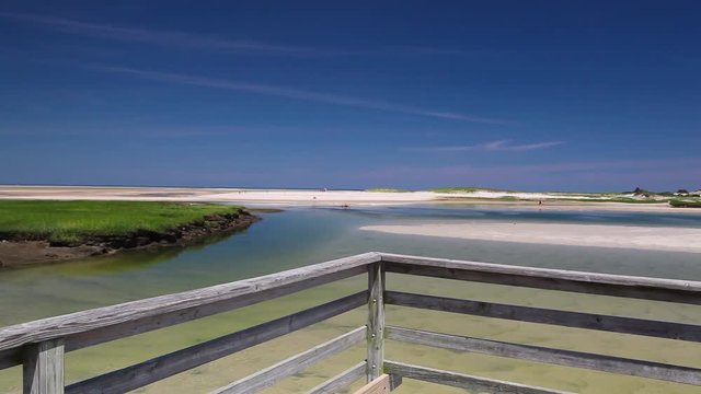 Amazing view from Bass Hole Boardwalk, Yarmouth, Maine,USA