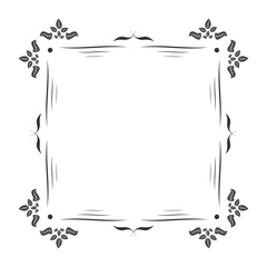 Vintage frame decoration