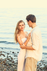 Young couple at beach
