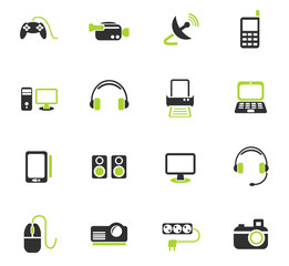 devices icon set