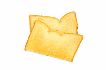 Biscuits with butter and sugar.