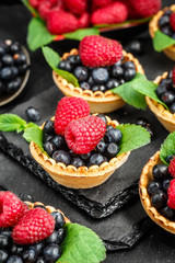 Tartlets with berries