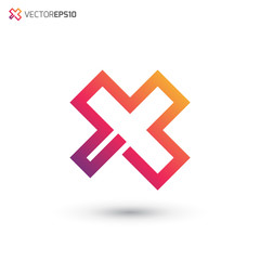Obraz premium Abstract Letter X Logo