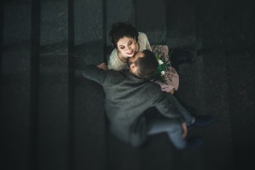 couple in the hotel hall