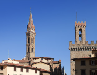 Fototapeta premium Italy. Florence. Badia Fiorentina- an abbey and church