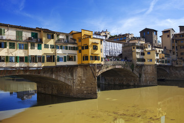 Fototapeta na wymiar Italy. Florence. Bridge Ponte Vecchio