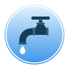Water tap vector icon