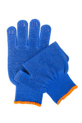 new Work Gloves Isolated On White.