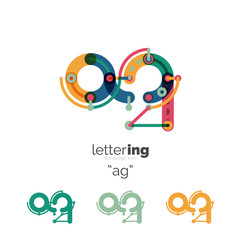 Fototapeta premium Letters logo icon