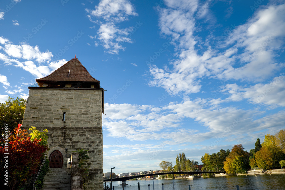 Wall mural pulverturm in konstanz - bodensee