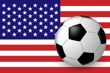 The ball on the American flag