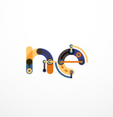 Linear business logo letter