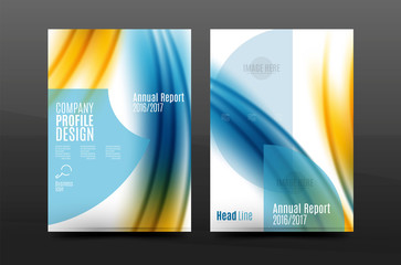 A4 size annual report business flyer cover