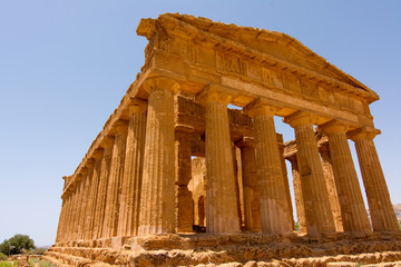 Valley of Temples, Agrigento Sicily in Italy.