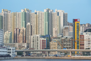 Fototapeta na wymiar buildings in Hong Kong City
