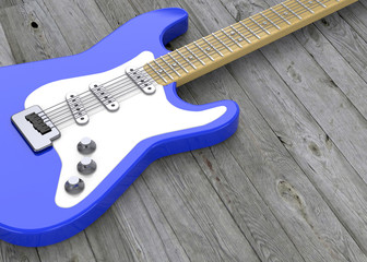 Fototapeta na wymiar Electric Guitar - 3D