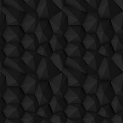 Seamless Black Polygonal Texture