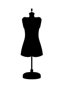 female mannequin isolated icon design, vector illustration  graphic 