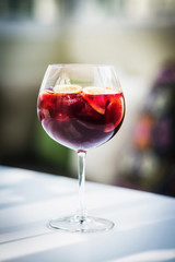 red wine spanish famous traditional sangria gourmet cocktail dri