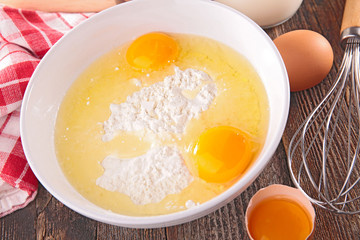 flour and egg