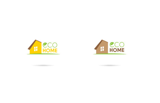Eco home flat logo