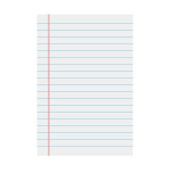 Vector notebook paper