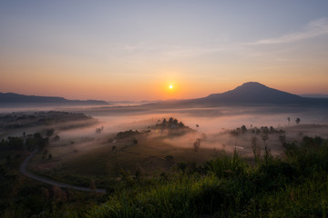 Khao Kor morning mist  Phetchabun, Thailand