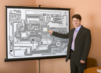 Engineer demonstrates new computer design