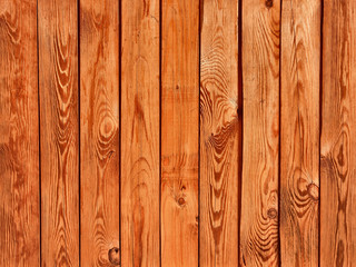 Texture of a brown wooden fence