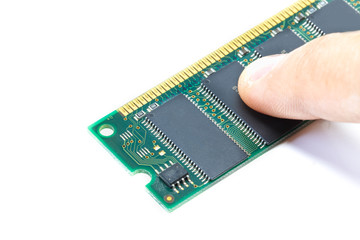 memory ram isolated White background
