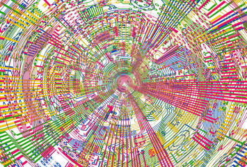 Illustrating background of electronic components