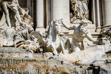Trevi fountain, Rome, Italy.