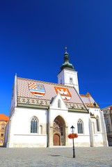 Curch of St. Mark in Zagreb, Croatia