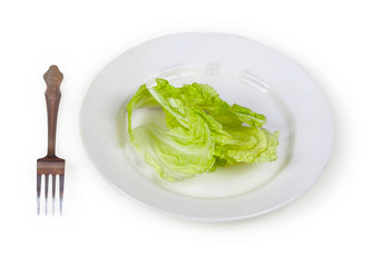 Green salad on a plate