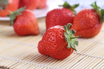 Fresh strawberry fruits