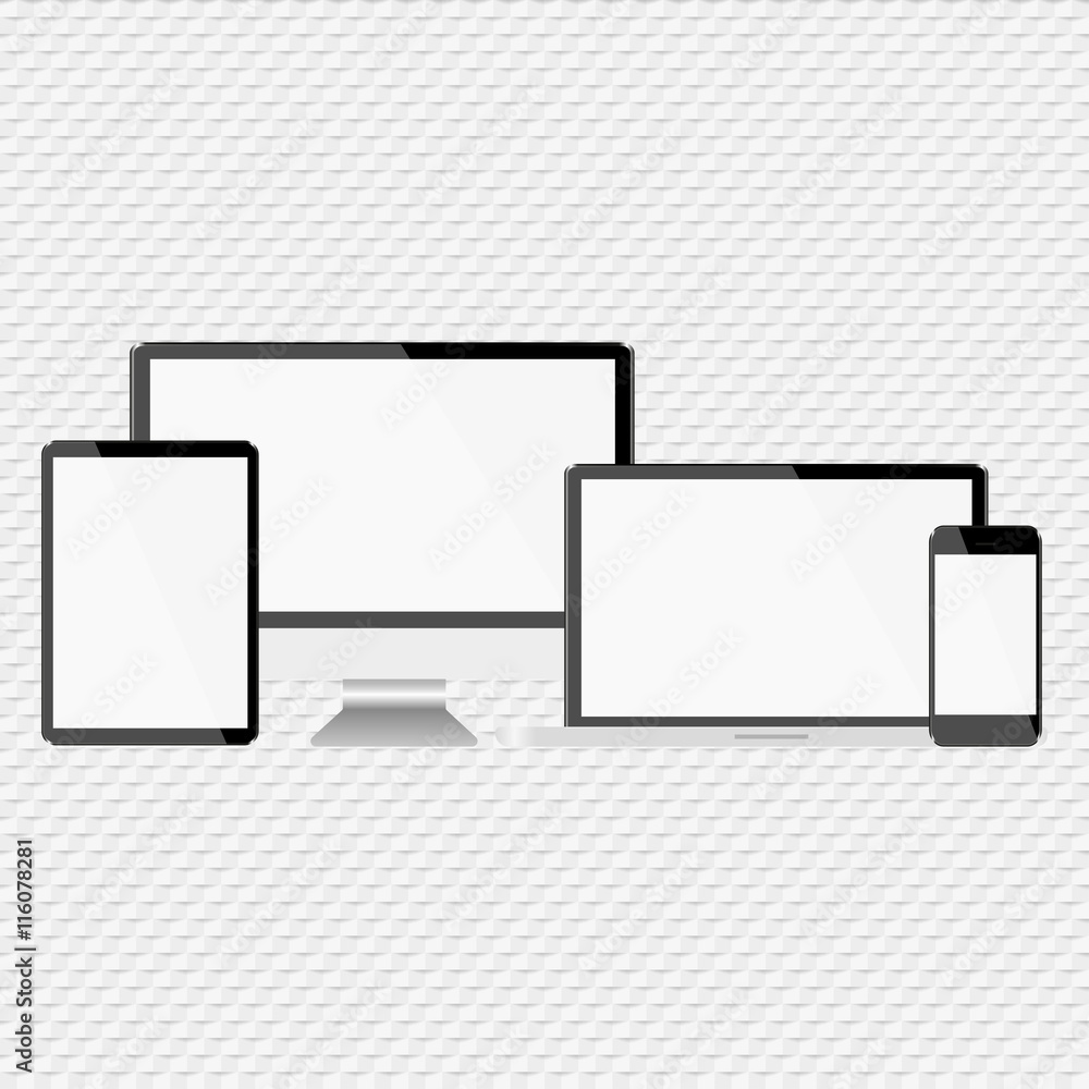 Aufkleber set with light displays computer notebook tablet and phone