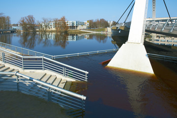 Tartu at spring flooding.