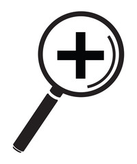 Fototapeta premium magnifying glass plus