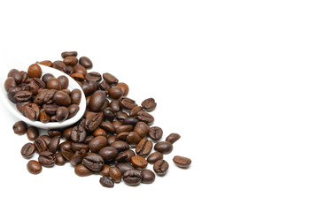 coffee bean White background
