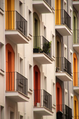 Edificio de viviendas en un barrio de Bilbao