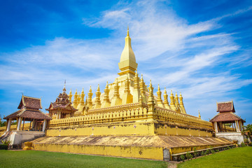 Golden pagoda in Laos