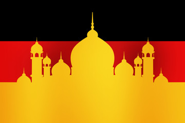 Islamic Mosque in Germany Background