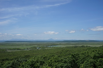 Fototapeta na wymiar 初夏の釧路湿原